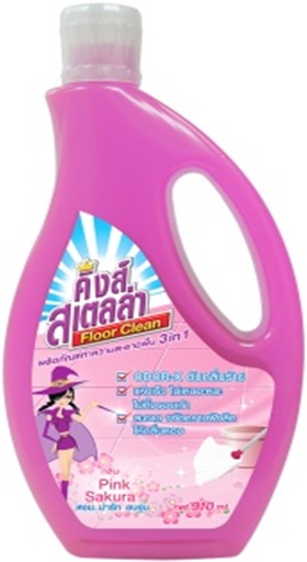 [1004487] -น้ำยาถูพื้น 910 ml. กลิ่น Pink Sakura King's Stella