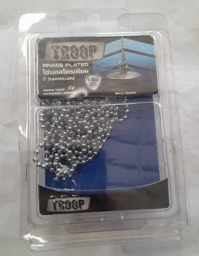 [1004749] -โซ่บอลโครเมียม 3.6mm 2M TROOP+