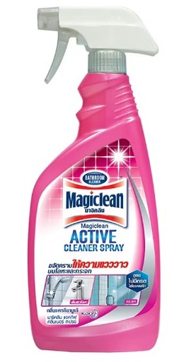 [1004885] -สเปรย์ขจัดคราบห้องน้ำ500cc สีชมพู MAGICLEAN