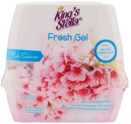 [1004889] -เจลปรับอากาศ เฟรชเจล 180 g. กลิ่น Pink Sakura King's Stella