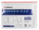 -CLEAR ZIP BAG F56-X - A4 COMIX+