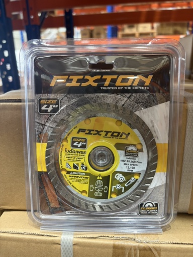 [1005351] ใบตัดเพชร Turbo 4" FIXTON+