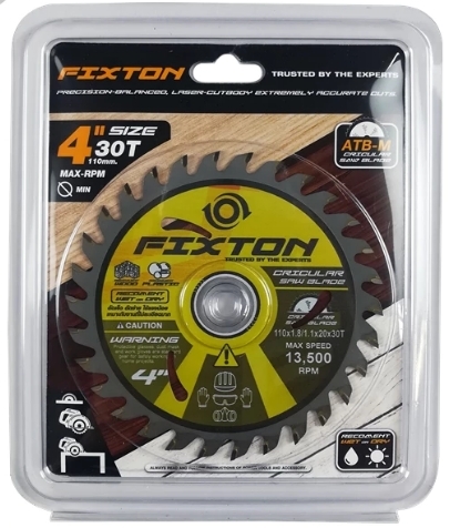 [1005359] -ใบเลื่อยวงเดือน 4"x30T แบบบาง FIXTON+