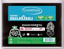 ถุงขยะ M 24x28 ดำ รุ่นมาตรฐาน CHAMPION (แพ็ค 20 ใบ)