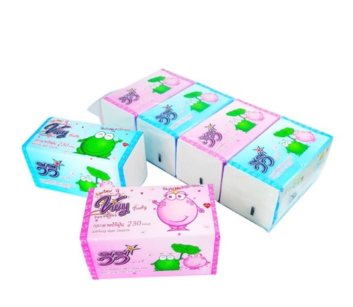 [1005107] -กระดาษทิชชู่ Super Big 230 แผ่นคู่ Vivy
