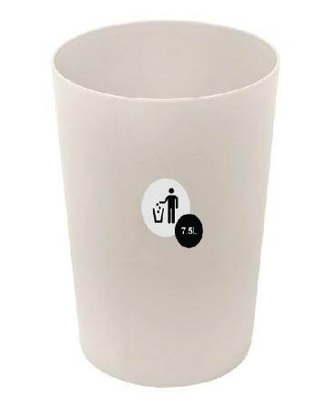 [1005110] -ถังผงกลม 7.5L No.1141 สีเบจ JCJ