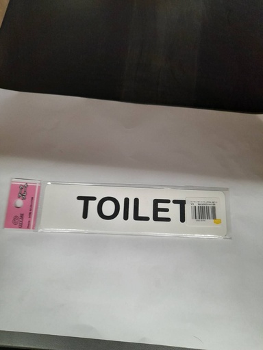 [1005158] -ป้ายพีพี TOILET ขนาด 16x4 ซม. 1103-02