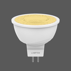[1005662] -หลอดโพลีคาร์บอร์เนต LED MR16 6W 220V โคเมต แสง WARMWHITE LAMPTAN