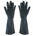 ถุงมือยาง 16 SIZE L (คู่) สีดำ STRONGMAN