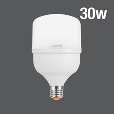 [1005716] -หลอดกลม LED HIGHT WATT T-BULB GLOSS 30W แสง DAYLIGHT 6500K LAMPTAN
