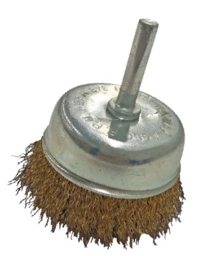[1005874] แปรงลวดถ้วย มีแกน 50มม FIXTON+