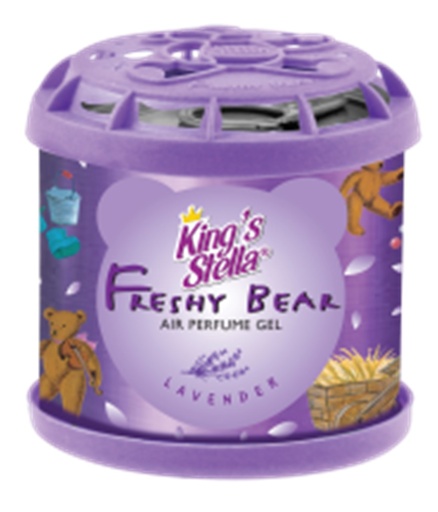 [1006016] เจลปรับอากาศ เฟรชชี่แบร์ 80 g. กลิ่นลาเวนเดอร์ King's Stella