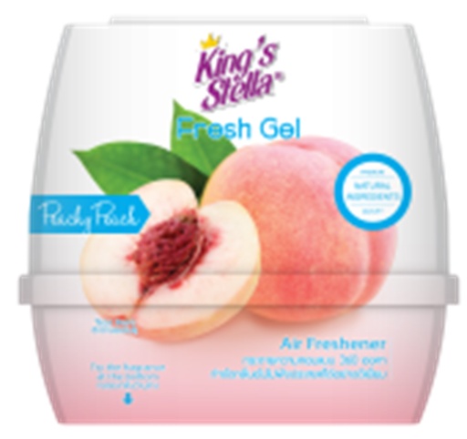 [1006032] -เจลปรับอากาศ เฟรชเจล 180 g. กลิ่น Peachy Peach King's Stella