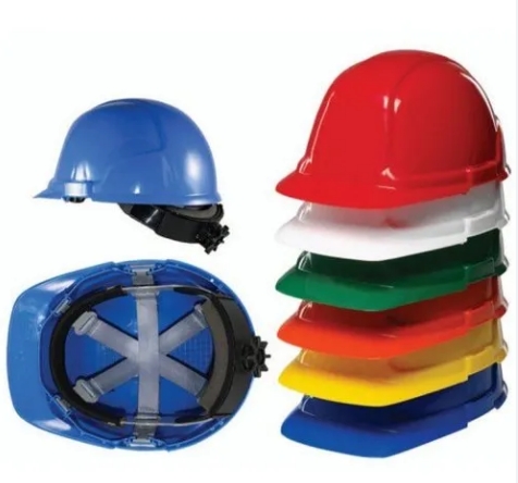 [1006153] หมวกนิรภัย HDPE ปรับหมุน มอก. SC-03HDPE-WR สีขาว