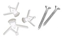 พุกพลาสติกปีกผีเสื้อ+สกรู #6x1.1/2” mm. Pk10