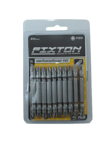 [1006378] -ดอกไขควงลมแฉก PZ2x65mm อย่างดี FIXTON+