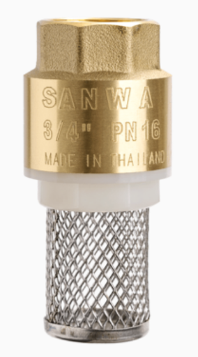 [1006540] ฟุตวาล์วสปริง 1" SANWA