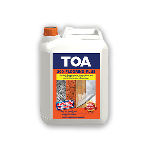 [1006904] น้ำยาเคลือบเงาใสกันซึม FLOORING PLUS-200 สูตรน้ำ #FPLUS 5 ลิตร TOA