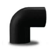 [1007105] ข้องอ 1/2" NNBC18B ดำ NANO