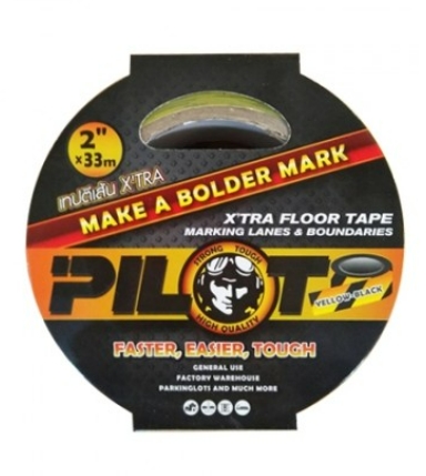 [1007204] เทปสะท้อนแสงดำเหลือง 2"*20m PILOT=