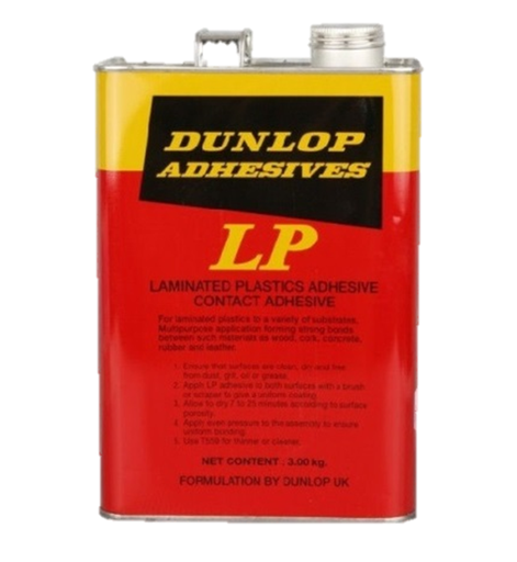 [1007205] -กาวยางกลิ่นไม่ฉุน 3กก สีแดง DUNLOP