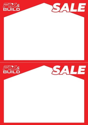 [1007235] ใบปลิวSALE กระดาษปอนด์ 80 แกรม ขนาด A5 (14.8x21 cms.) พิมพ์ 1 สีแดง ตัดปลิว