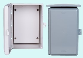 [1007240] ตู้Abcoฝาทึบ มีหลังคา ขนาด 6"x8" A-CA618G สีเทา