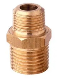 [1007321] นิปเปิ้ลลดทองเหลือง 1/2"x3/8"