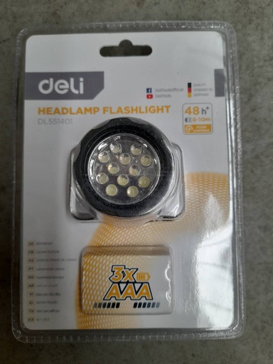 [1007469] ไฟส่องคาดศีรษะ 45lm EDL551401 DELI+