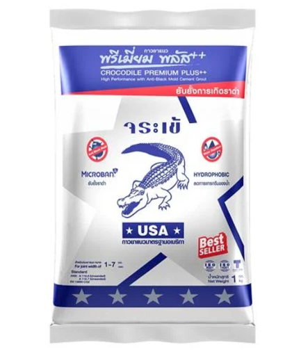 [1007652] ยาแนว พรีเมี่ยมพลัส ขาวไข่มุก จระเข้