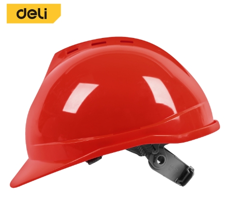 [1007755] -หมวกนิรภัย 52-64mm EDL525023 สีแดง DELI+