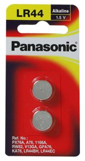 [1008585] ถ่านกระดุม PANASONIC ALKALINE LR44PT/2B แพ็ค 2 ชิ้น