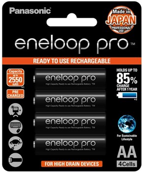 [1008588] ถ่าน PANASONIC ENELOOP PRO AA BK-3HCCE/4BT แพ็ค 4 ชิ้น