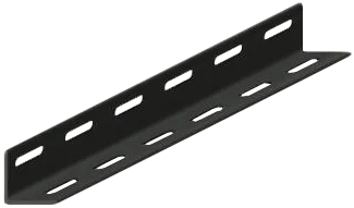 [1008619] เหล็กฉากรู 37mm x 100cm ดำ