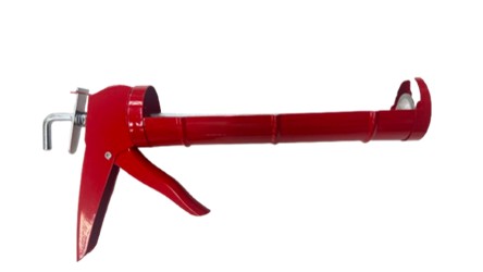 [1009805] ปืนยิงซิลิโคน 9.5'' ครึ่งวงกลม แดง EAGLE ONE