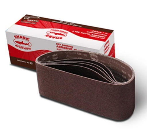 [1009807] SHARK ผ้าทรายสายพานขัดแห้ง KAXB 4"x24" #80 TOA